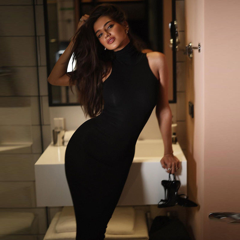 Loír Allure® - Premium Turtleneck Sleeveless Dress