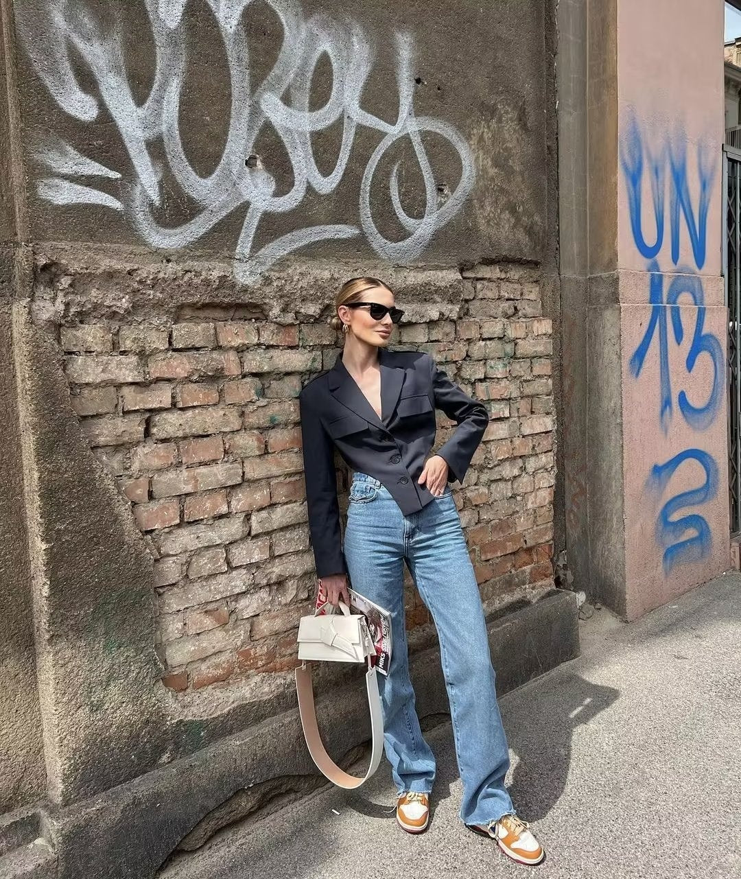 Loír Allure® - Hollow Blazer with Oversized Pantalon