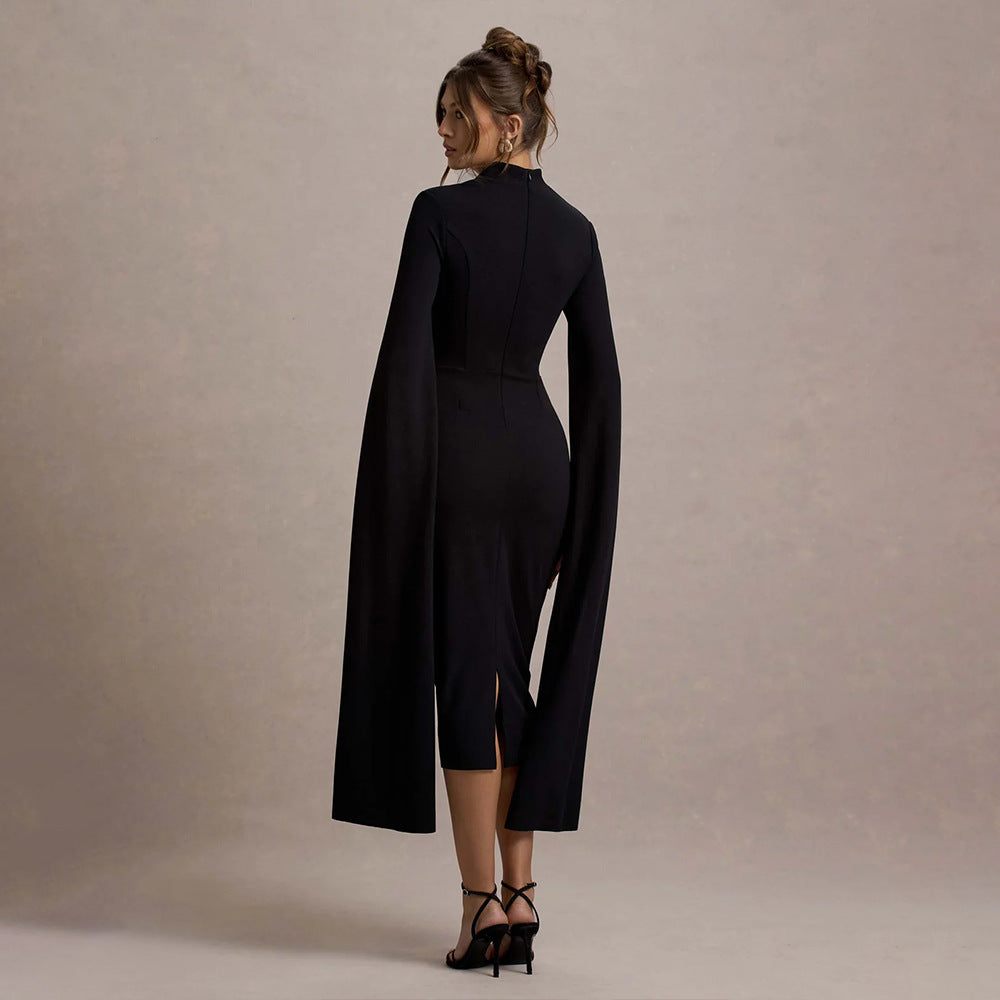 Loír Allure® - Premium Elegant Long Sleeve Split Dress