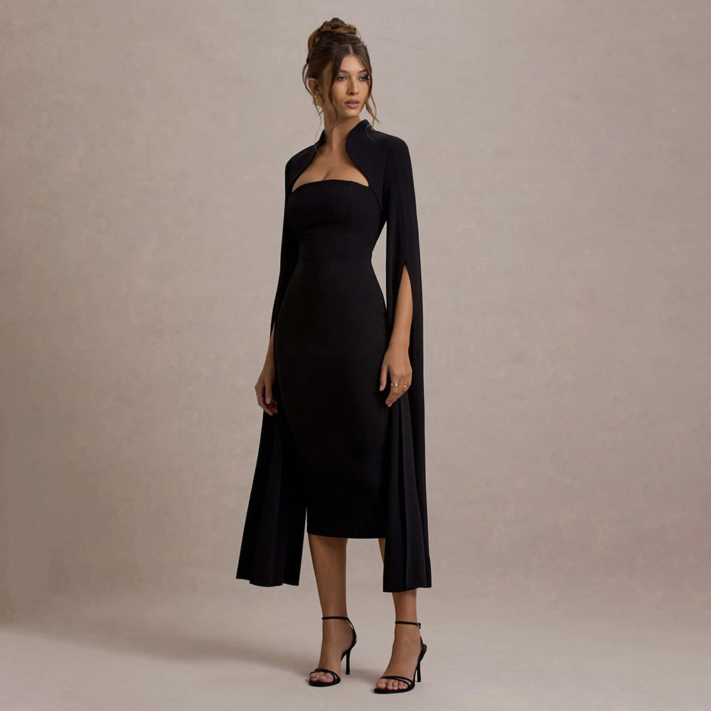 Loír Allure® - Premium Elegant Long Sleeve Split Dress