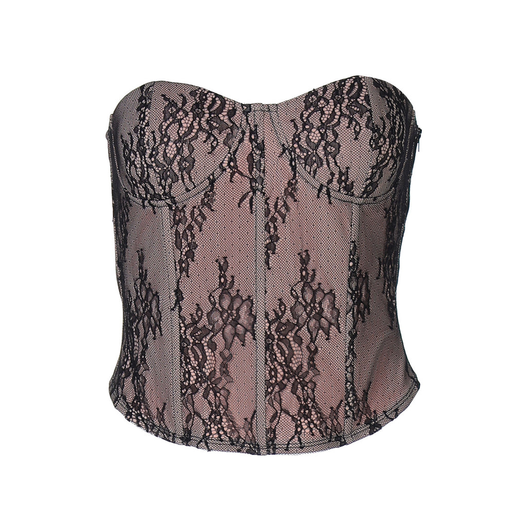 Loír Allure® - Lace Fishbone Backless Top