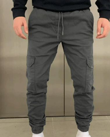 Men's Multi-pocket Drawstring Leisure Japanese Overalls