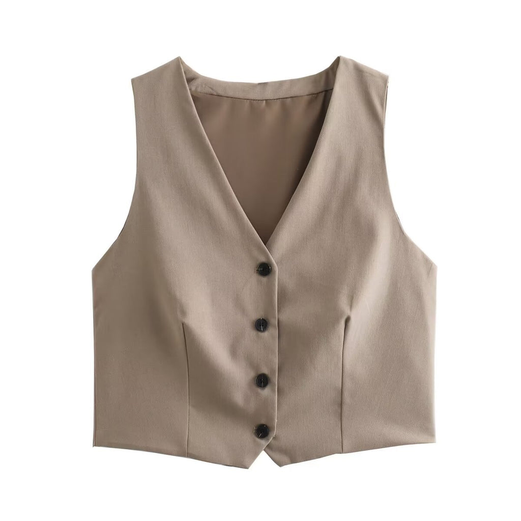 Loír Allure® - Sleeveless Waistcoat with Oversized Pantalon