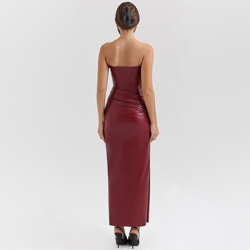 Loír Allure® - Premium Brazilian Leather Maxi Dress