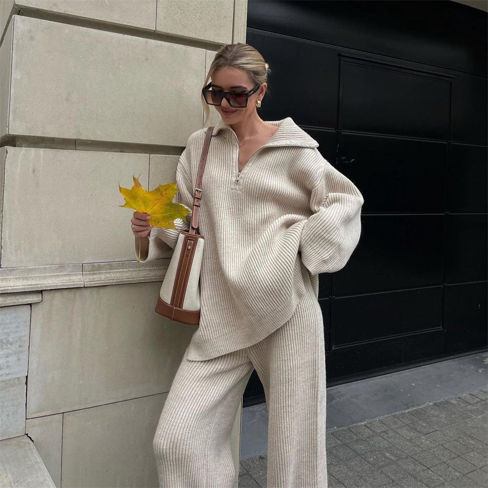 Loír Allure® - Half Zipper with Straight-leg Trousers (One Size)