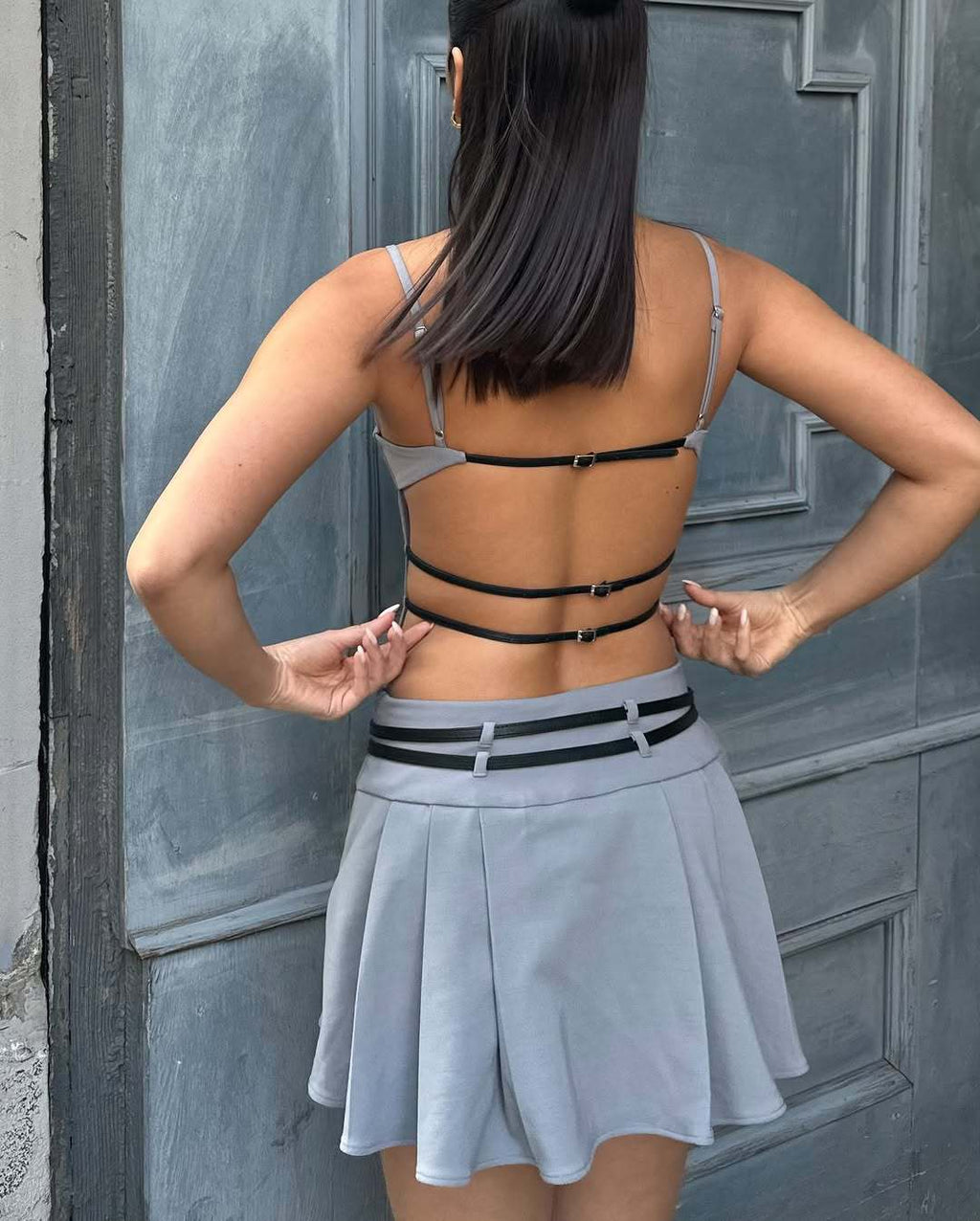 Loir Allure® - Backless Belt Pleated Dress