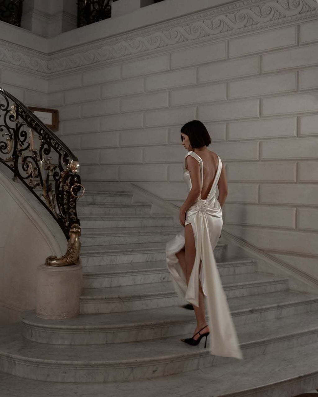 Loir Allure® - Satin Dignified Flowers Dress