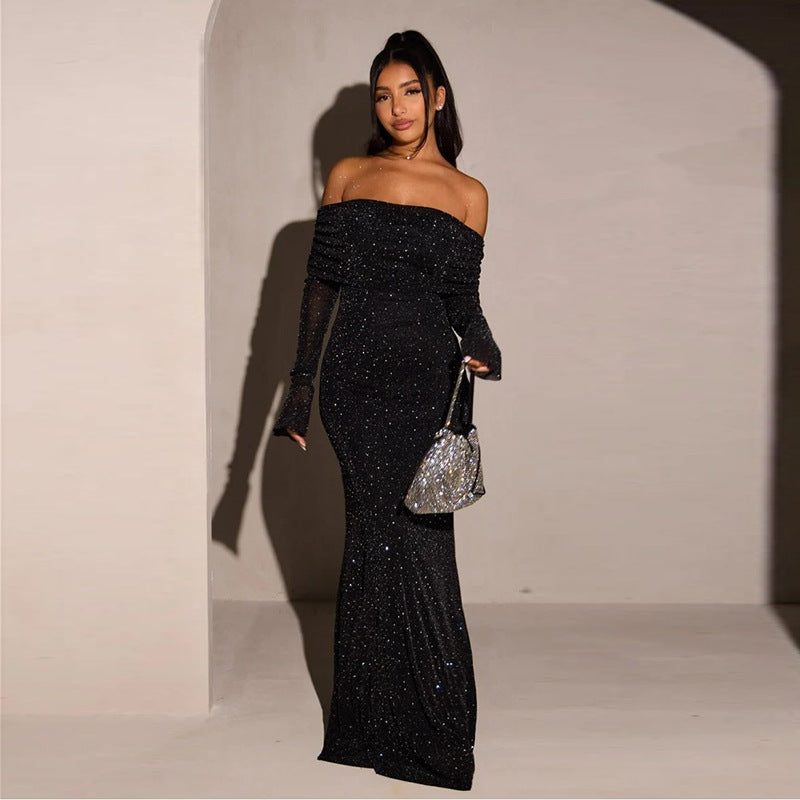 Loír Allure® - Premium Sequined Off-shoulder Dress