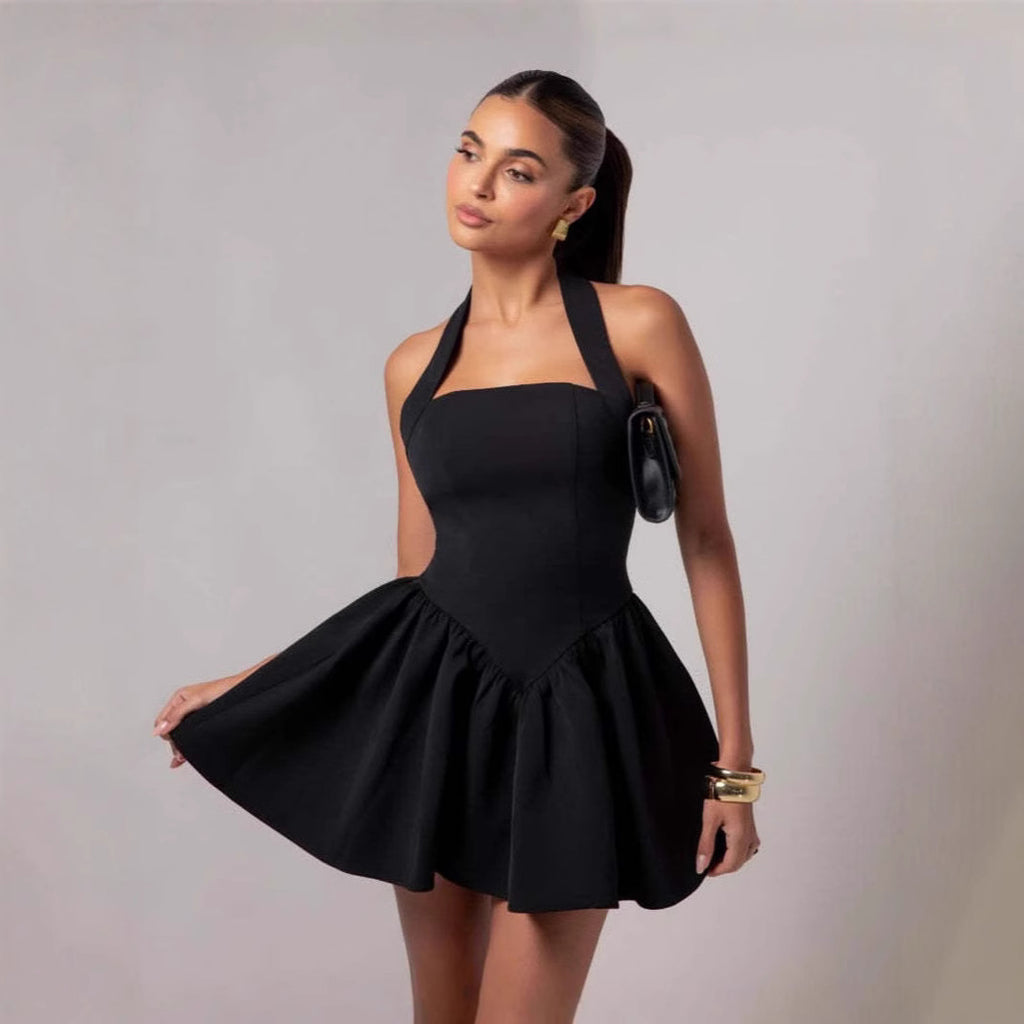 Loír Allure® - Ruffled Mini Sling Dress