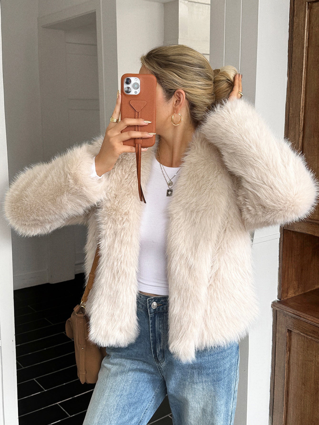 Fleece Long Sleeve Coat