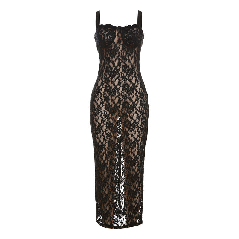 Loír Allure® - Premium See-through Lace Slim Fit Dress