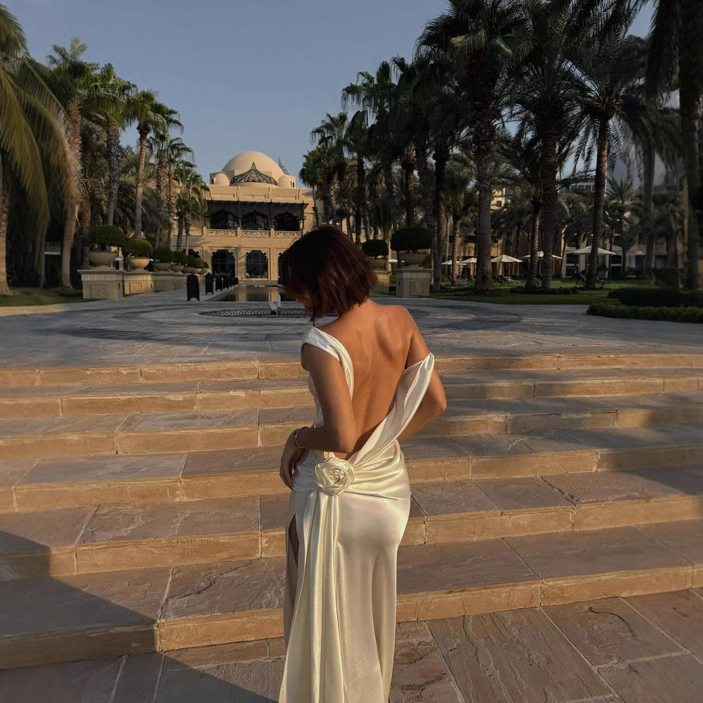 Loir Allure® - Satin Dignified Flowers Dress