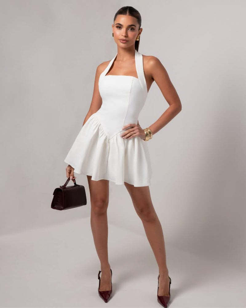 Loír Allure® - Ruffled Mini Sling Dress