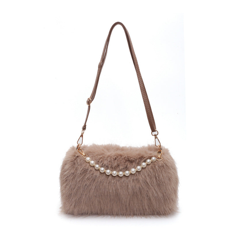 Loír Allure® - Pearl Chain Plush Bag