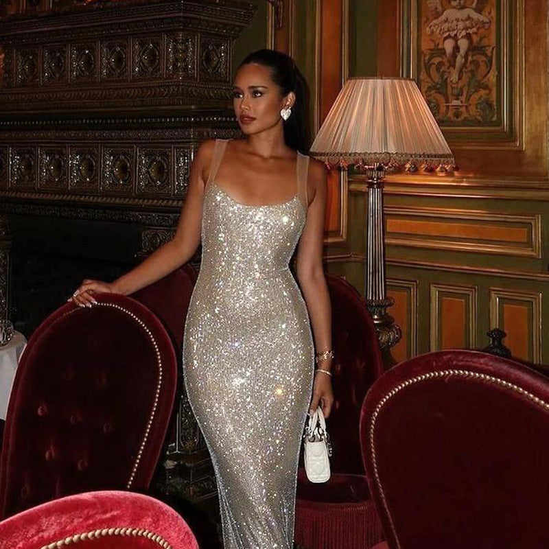 Loír Allure® - Premium Shiny Temperament Camisole Dress