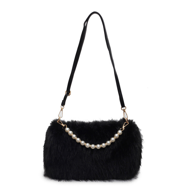 Loír Allure® - Pearl Chain Plush Bag
