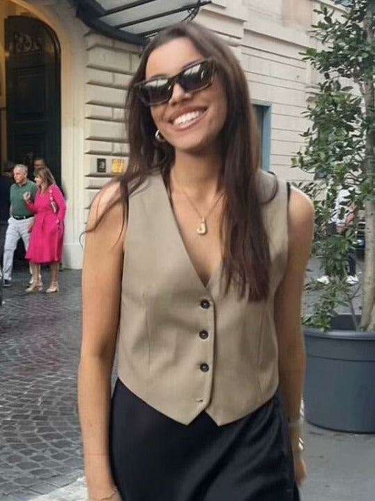 Loír Allure® - Sleeveless Waistcoat with Oversized Pantalon