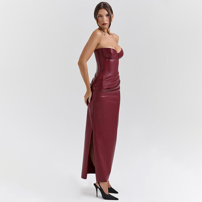 Loír Allure® - Premium Brazilian Leather Maxi Dress