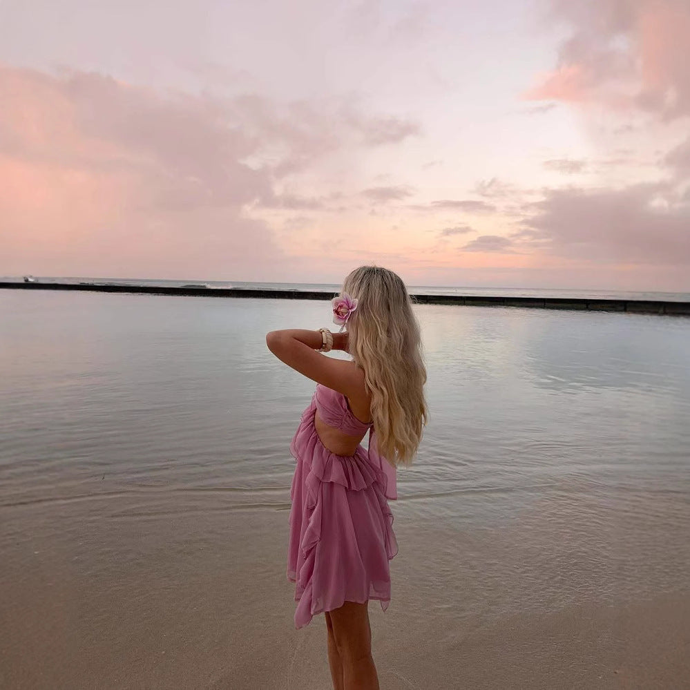 Loir Allure® - Corsage Lace Strapless Dress