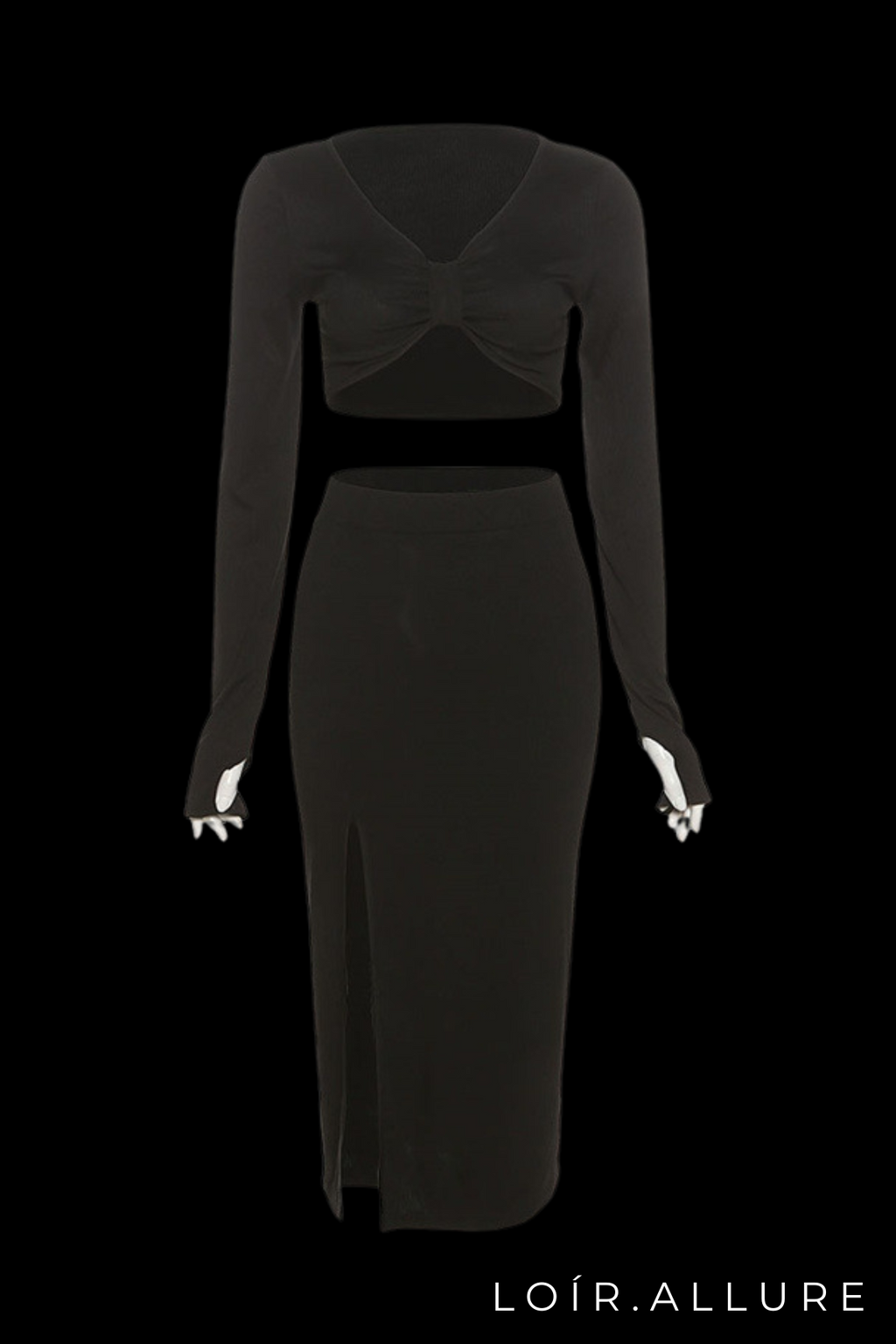 Loir Allure® - Long Sleeve High Slit Suit