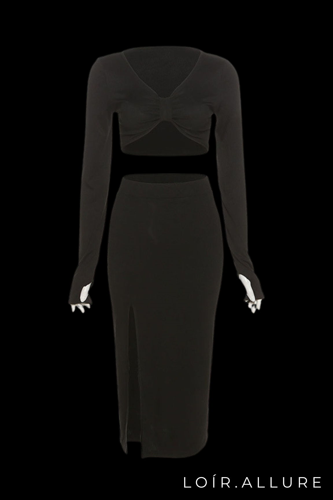 Loir Allure® - Long Sleeve High Slit Suit