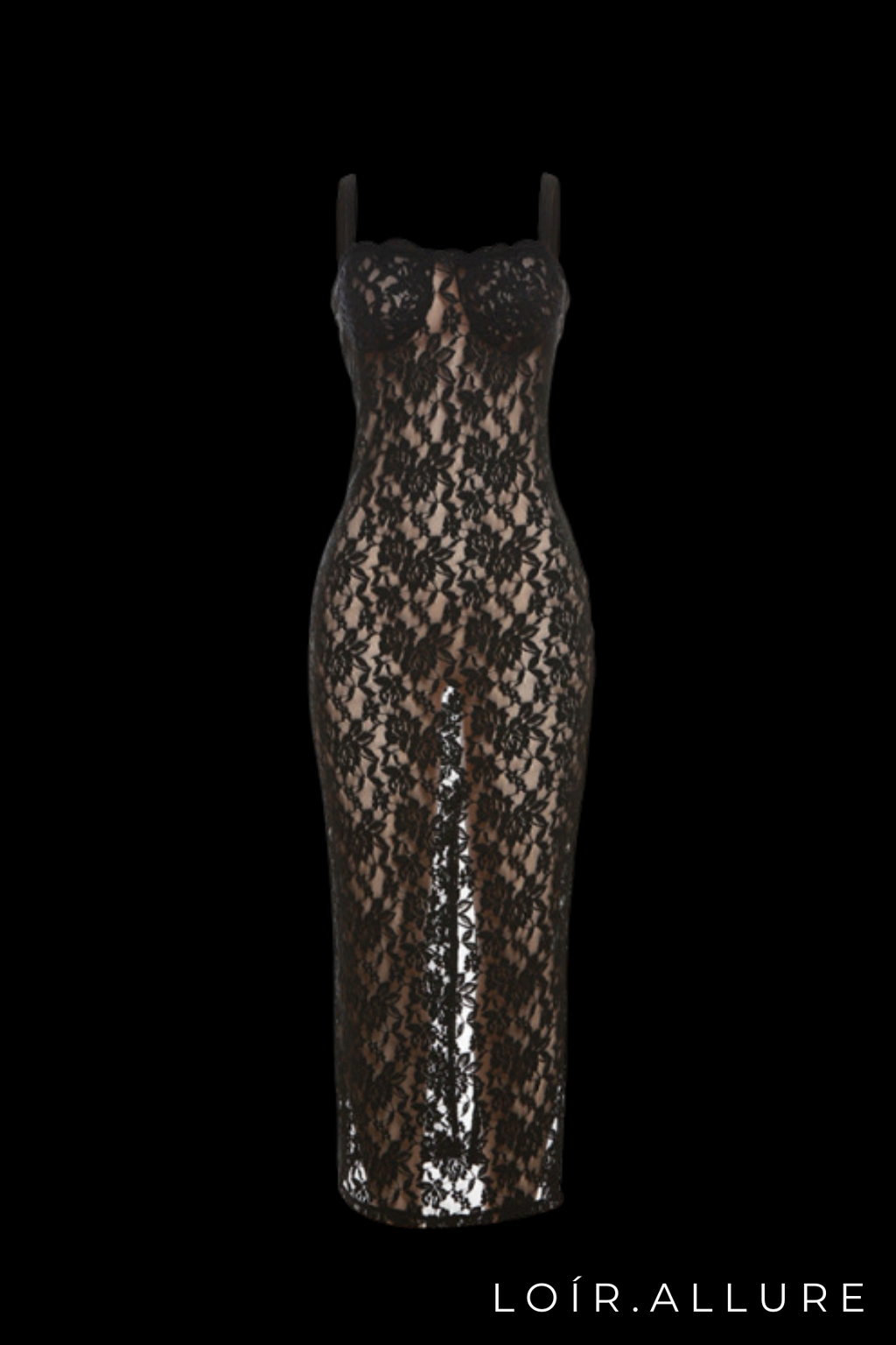 Loír Allure® - Premium See-through Lace Slim Fit Dress