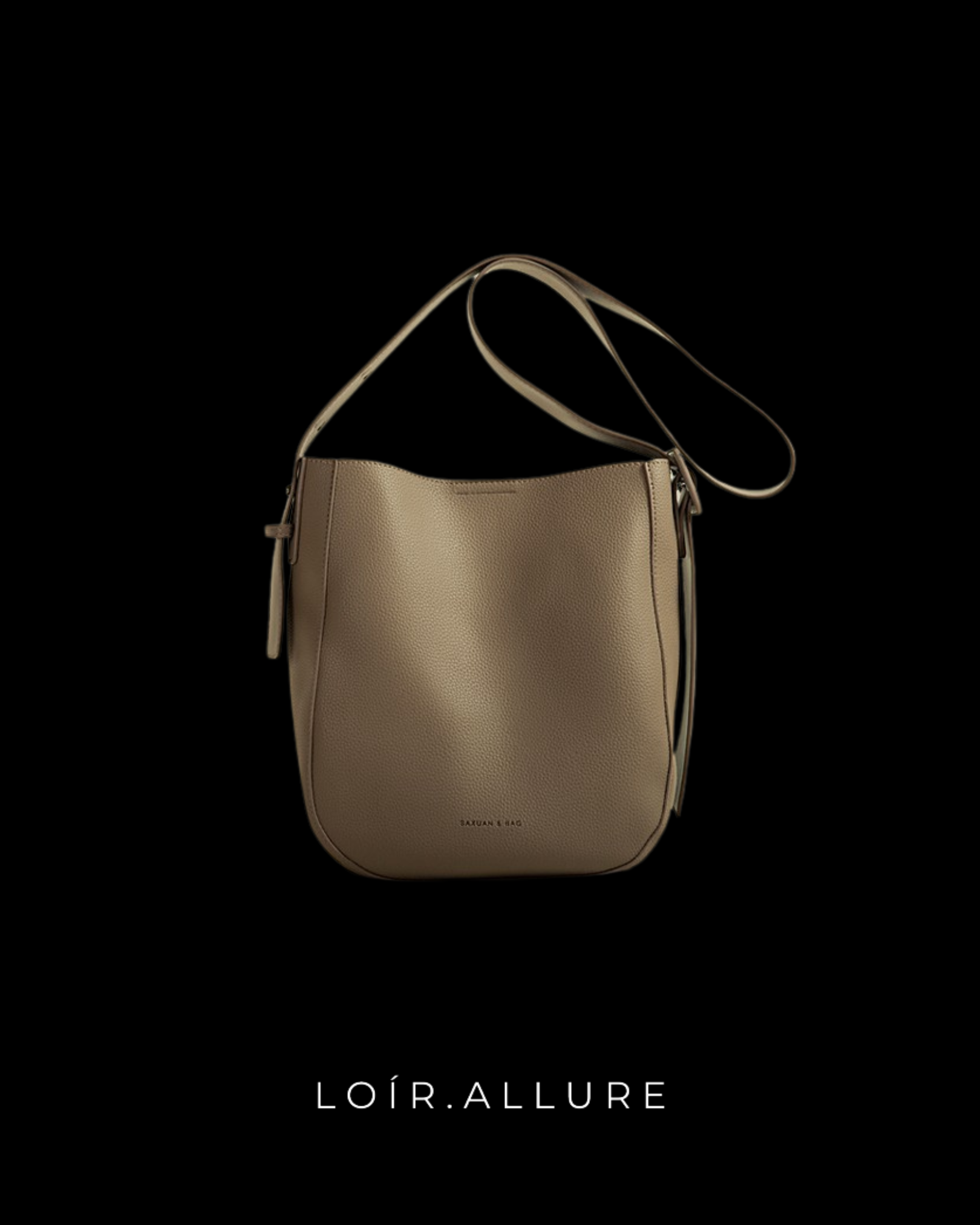 Loír Allure® - Leather Bucket Bag with Pouch