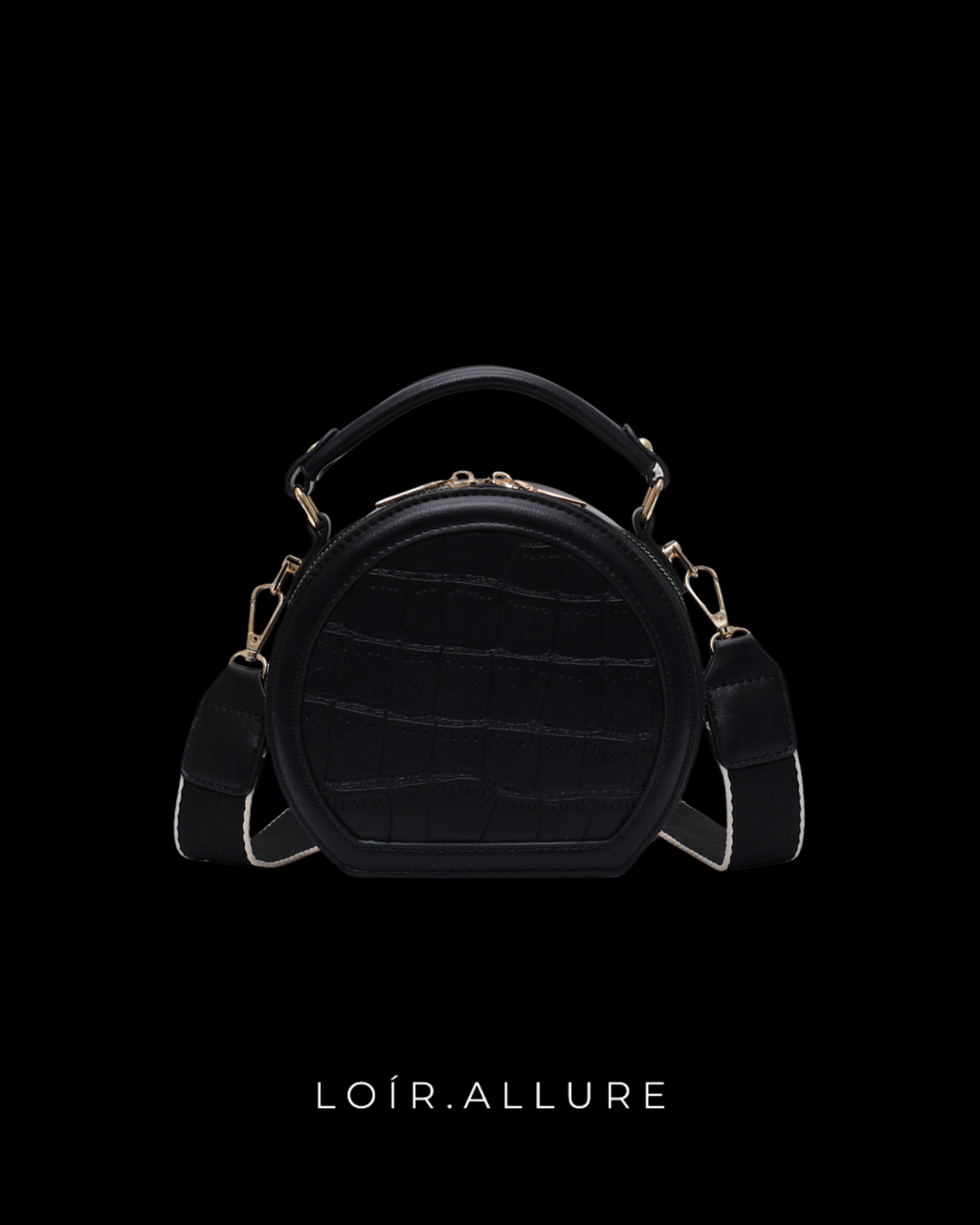 Loír Allure® - Stone Pattern Round Bag
