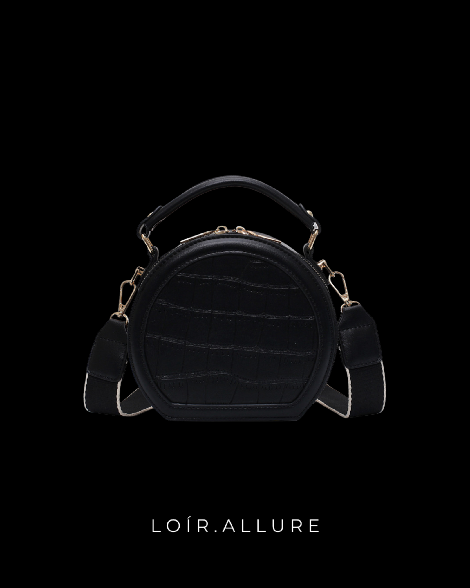 Loír Allure® - Stone Pattern Round Bag