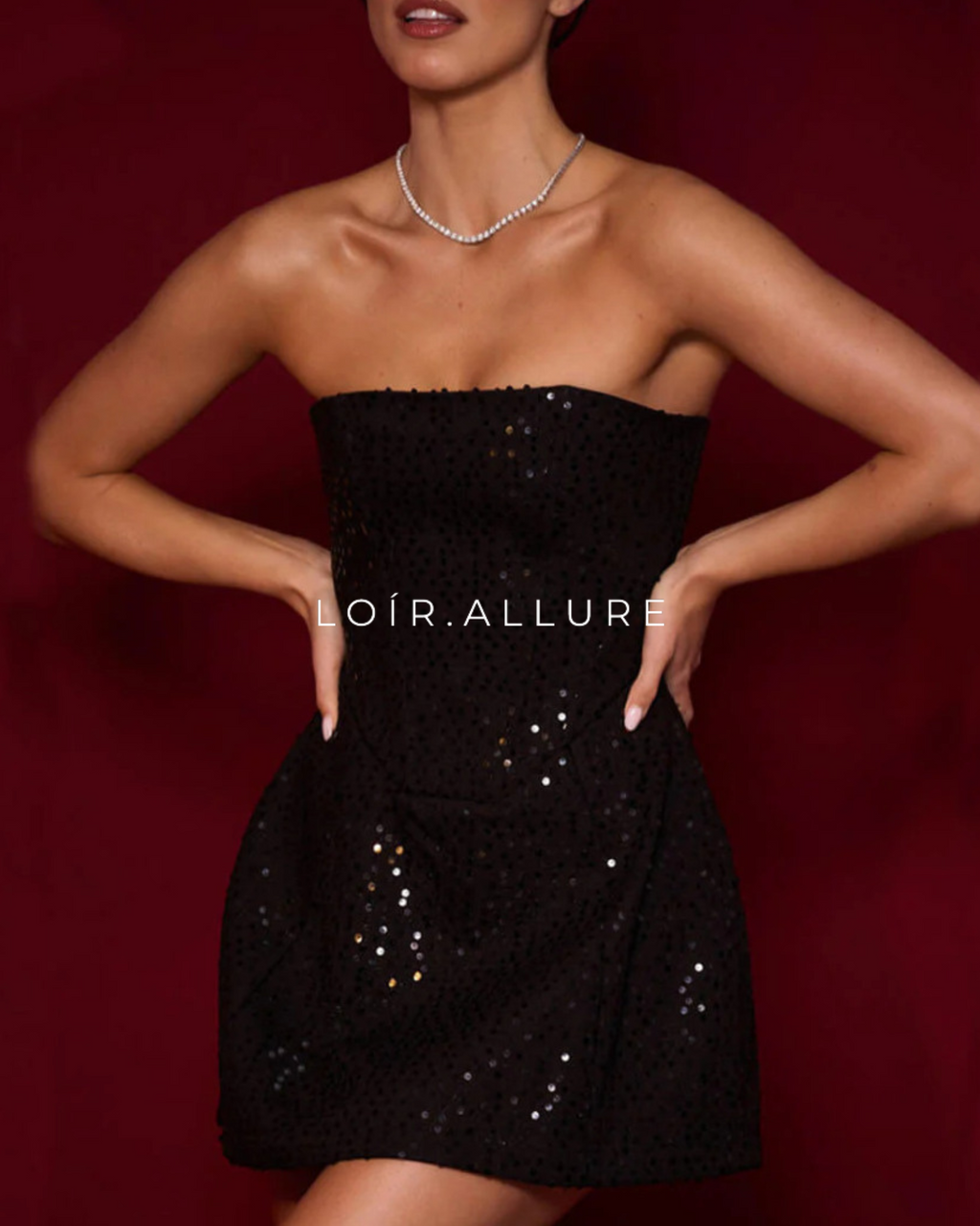 Loír Allure® - Premium Sequin Tube Top Dress