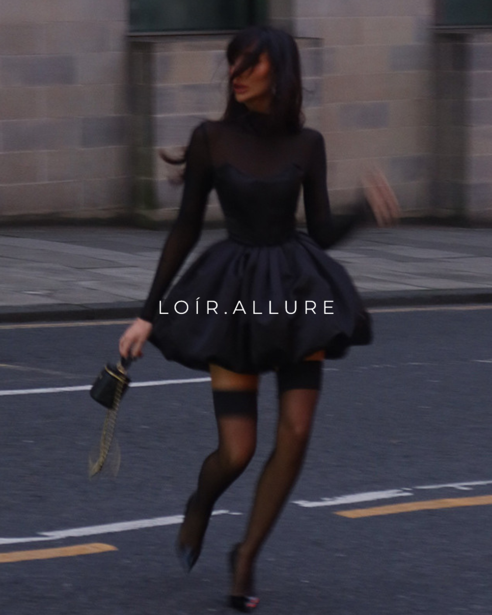 Loír Allure® - Premium Socialite Elegant Slim-fit Bubble Mesh Dress