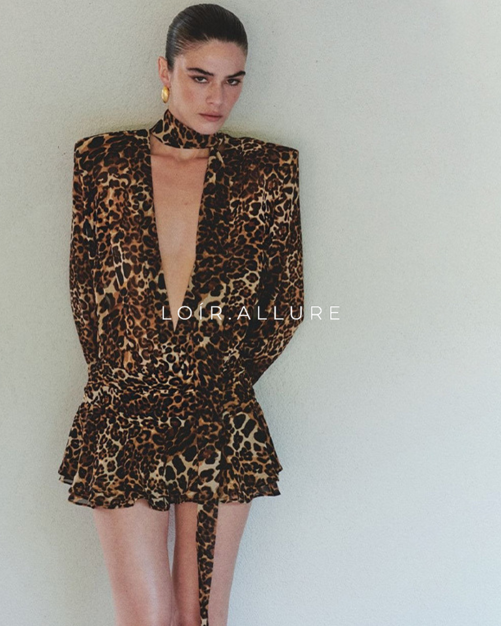 Loír Allure® - Premium Vintage Leopard Print Dress