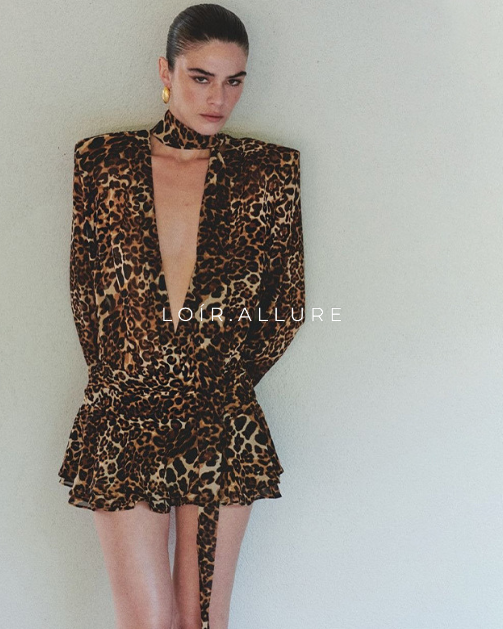 Loír Allure® - Premium Vintage Leopard Print Dress