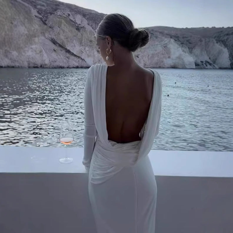 Loir Allure® - Backless Long Sleeve Dress