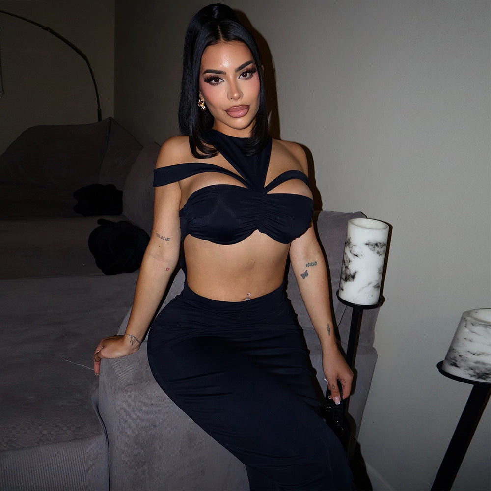 Loir Allure® - Cropped  Sleeveless Skirt Suit