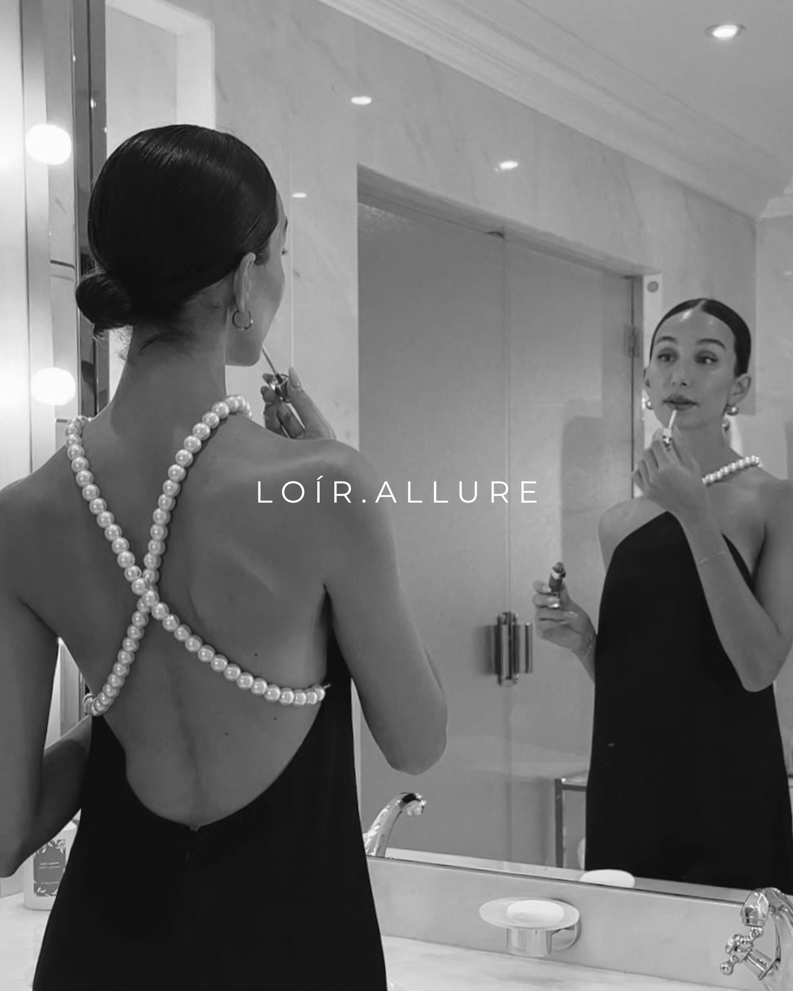Loír Allure® - Premium Pearl Neck Dress