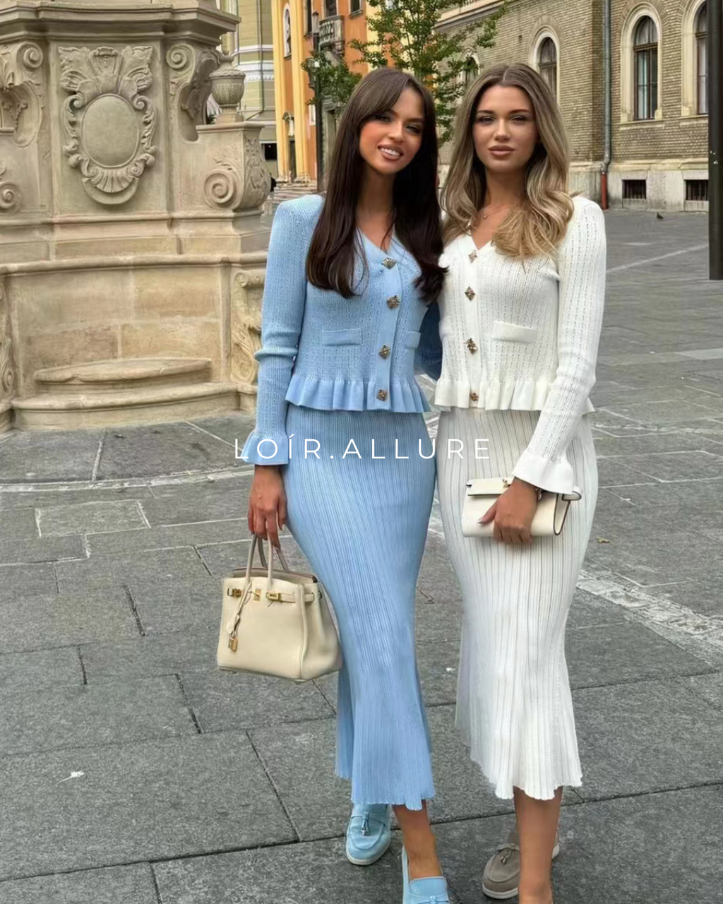 Loír Allure® - Ruffled V-neck Set