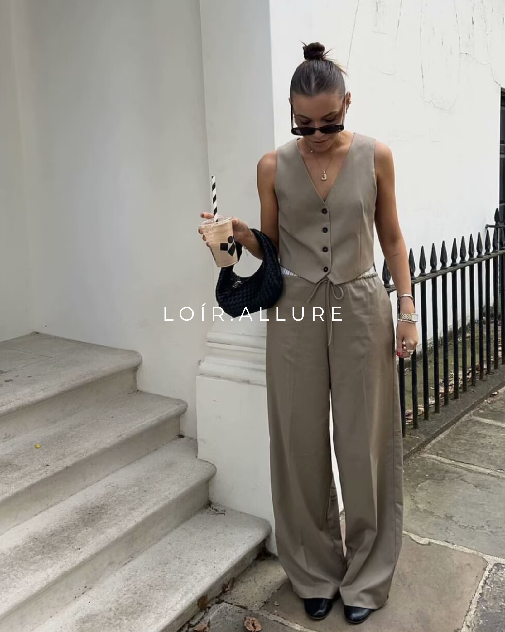 Loír Allure® - Sleeveless Waistcoat with Oversized Pantalon