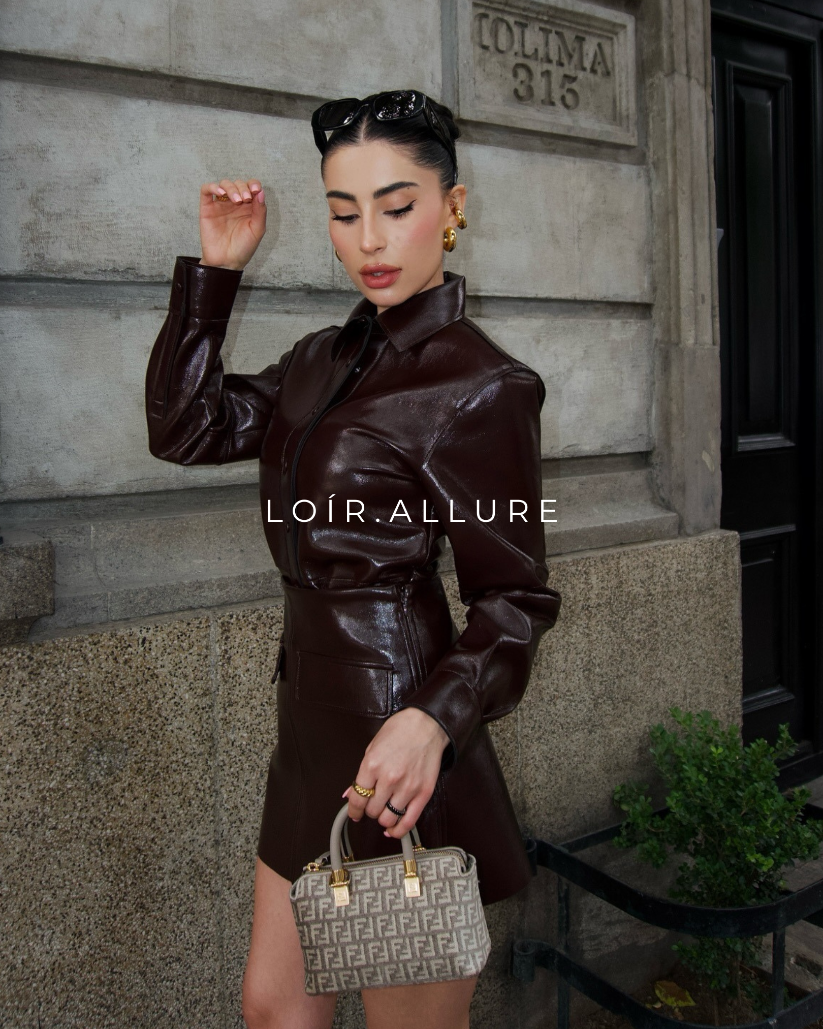 Loír Allure® - Matching Leather Jacket & Mini Skirt