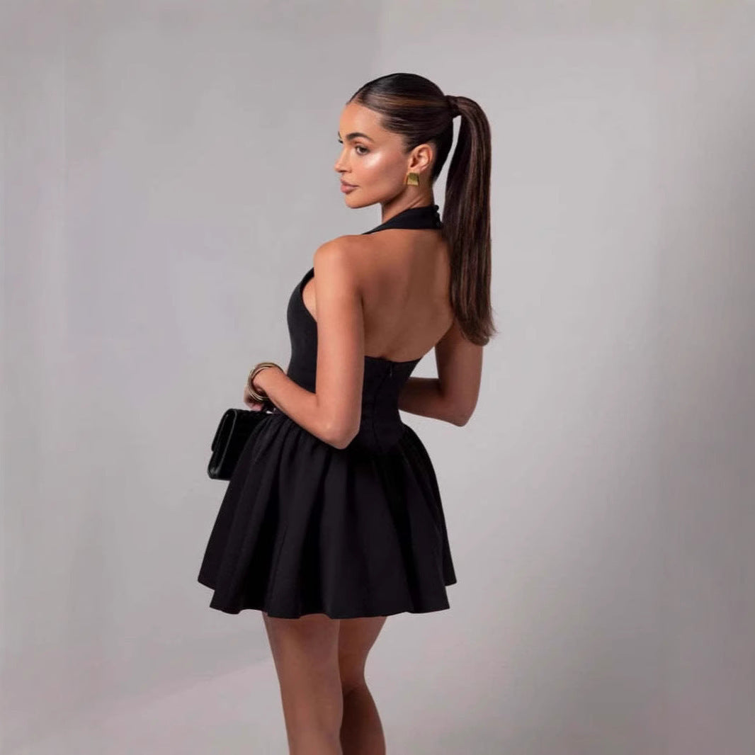 Loír Allure® - Ruffled Mini Sling Dress