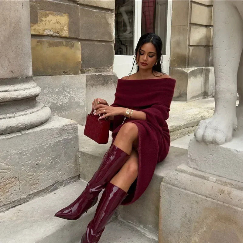 Loír Allure® - Premium Off-shoulder Top with Long Dress