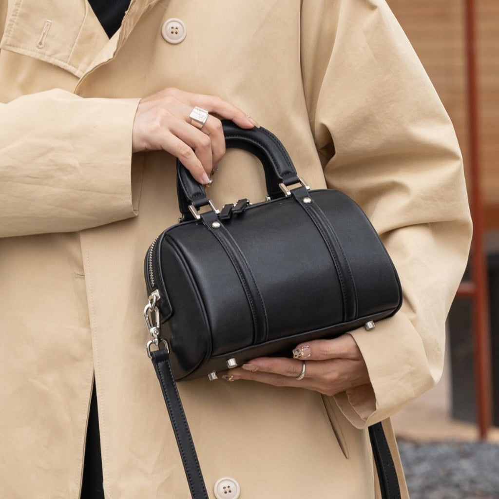 Loír Allure® - Cylindrical Genuine Leather Bag