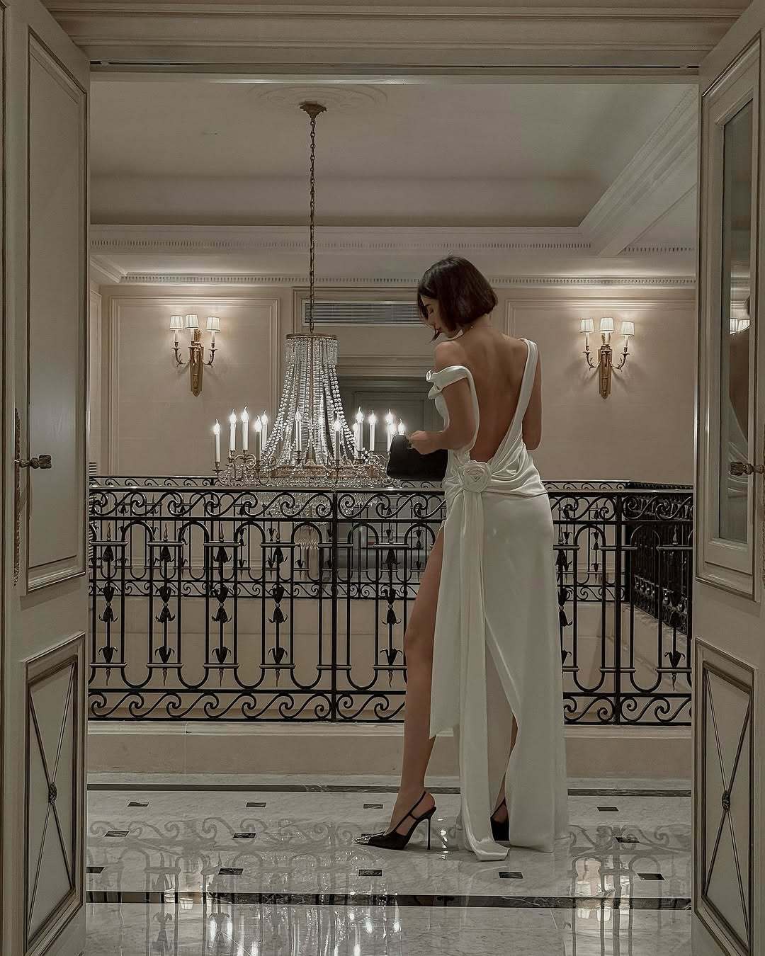 Loir Allure® - Satin Dignified Flowers Dress