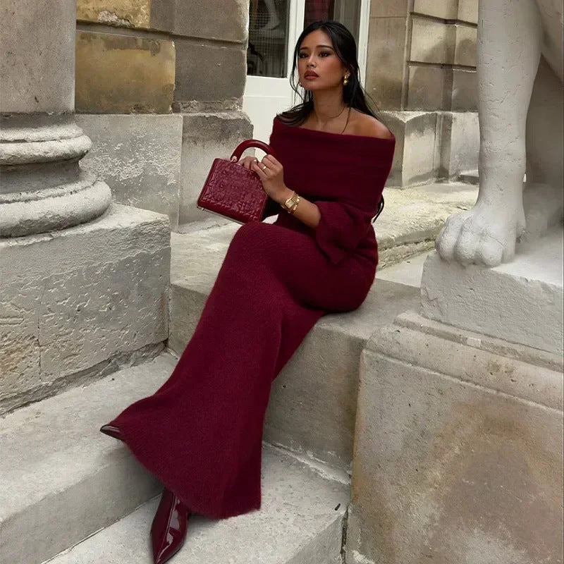 Loír Allure® - Premium Off-shoulder Top with Long Dress