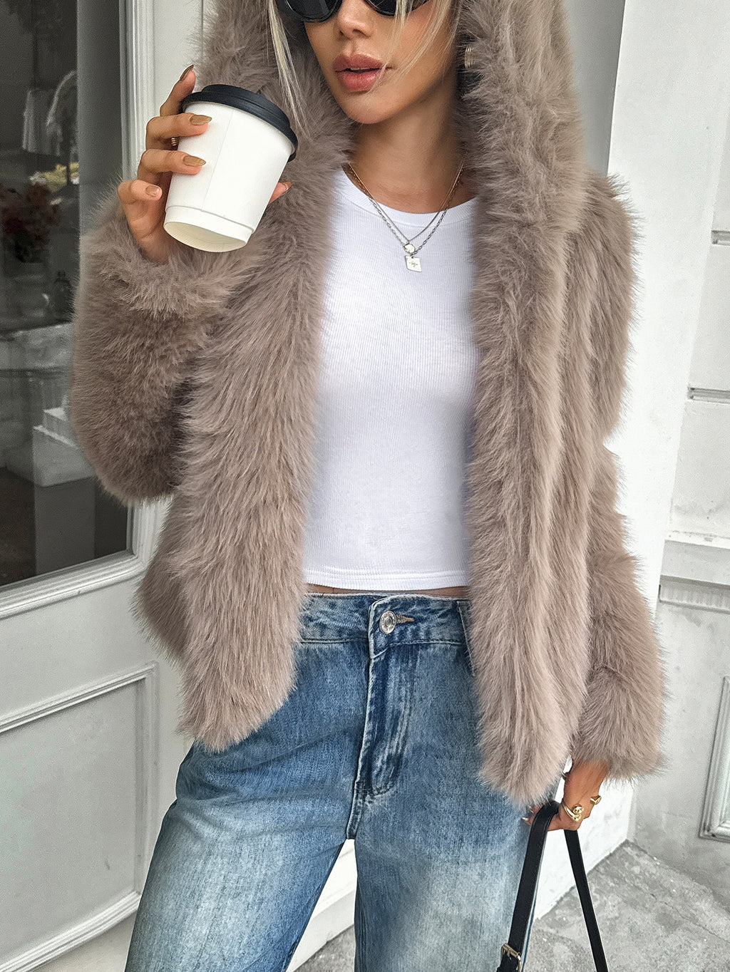 Fleece Long Sleeve Coat