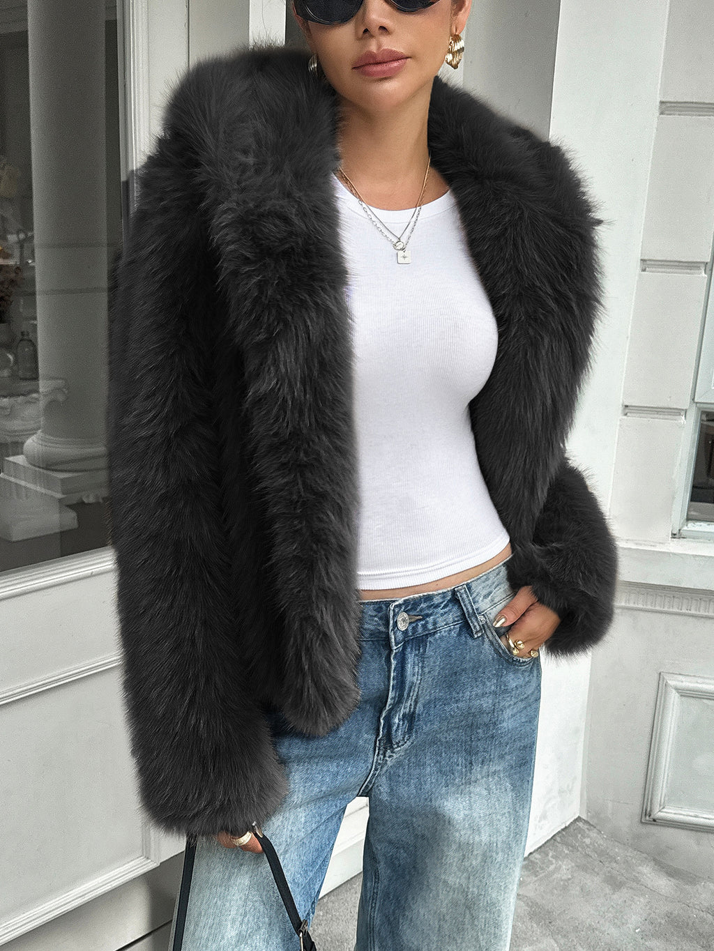 Fleece Long Sleeve Coat