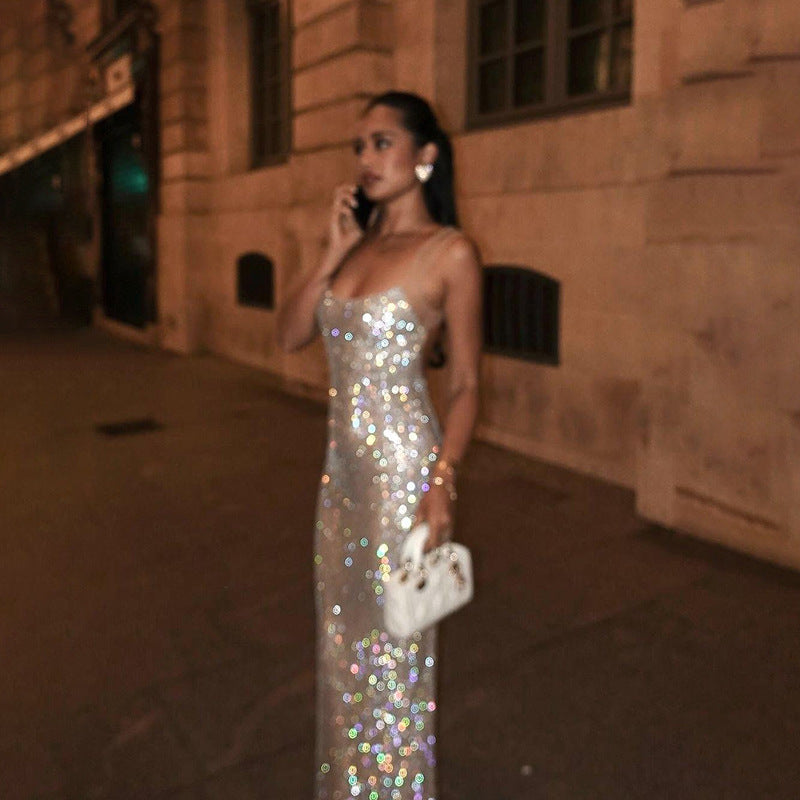 Loír Allure® - Premium Shiny Temperament Camisole Dress