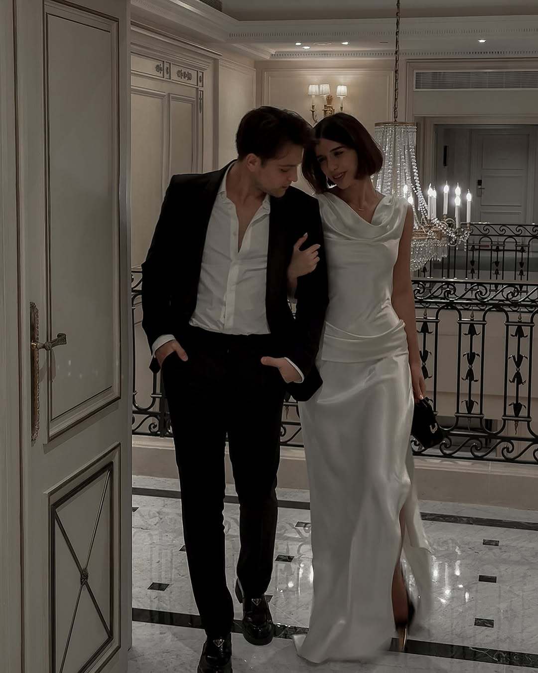 Loir Allure® - Satin Dignified Flowers Dress