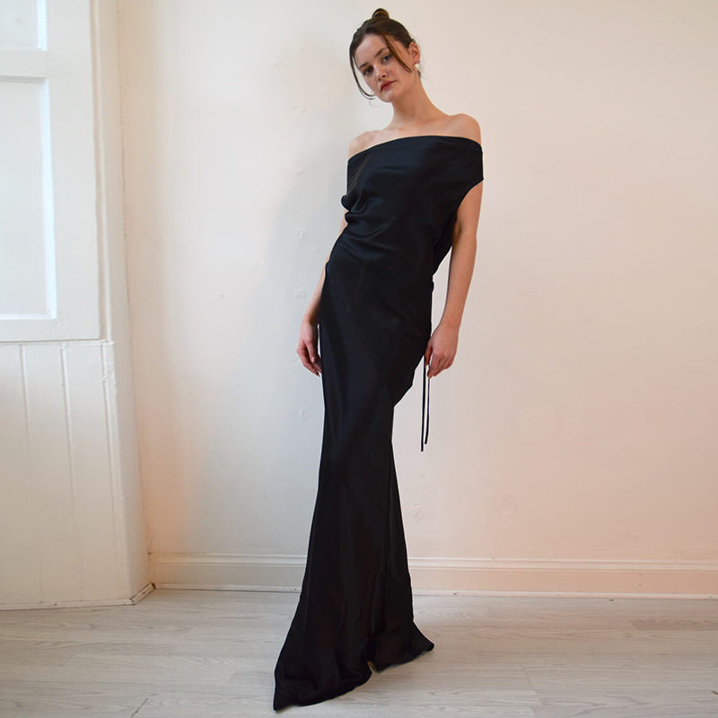 Loir Allure® - Elegant Pearlescent Backless Dress