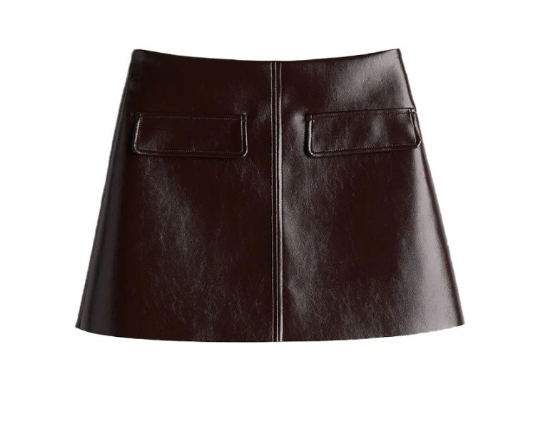 Loír Allure® - Matching Leather Jacket & Mini Skirt